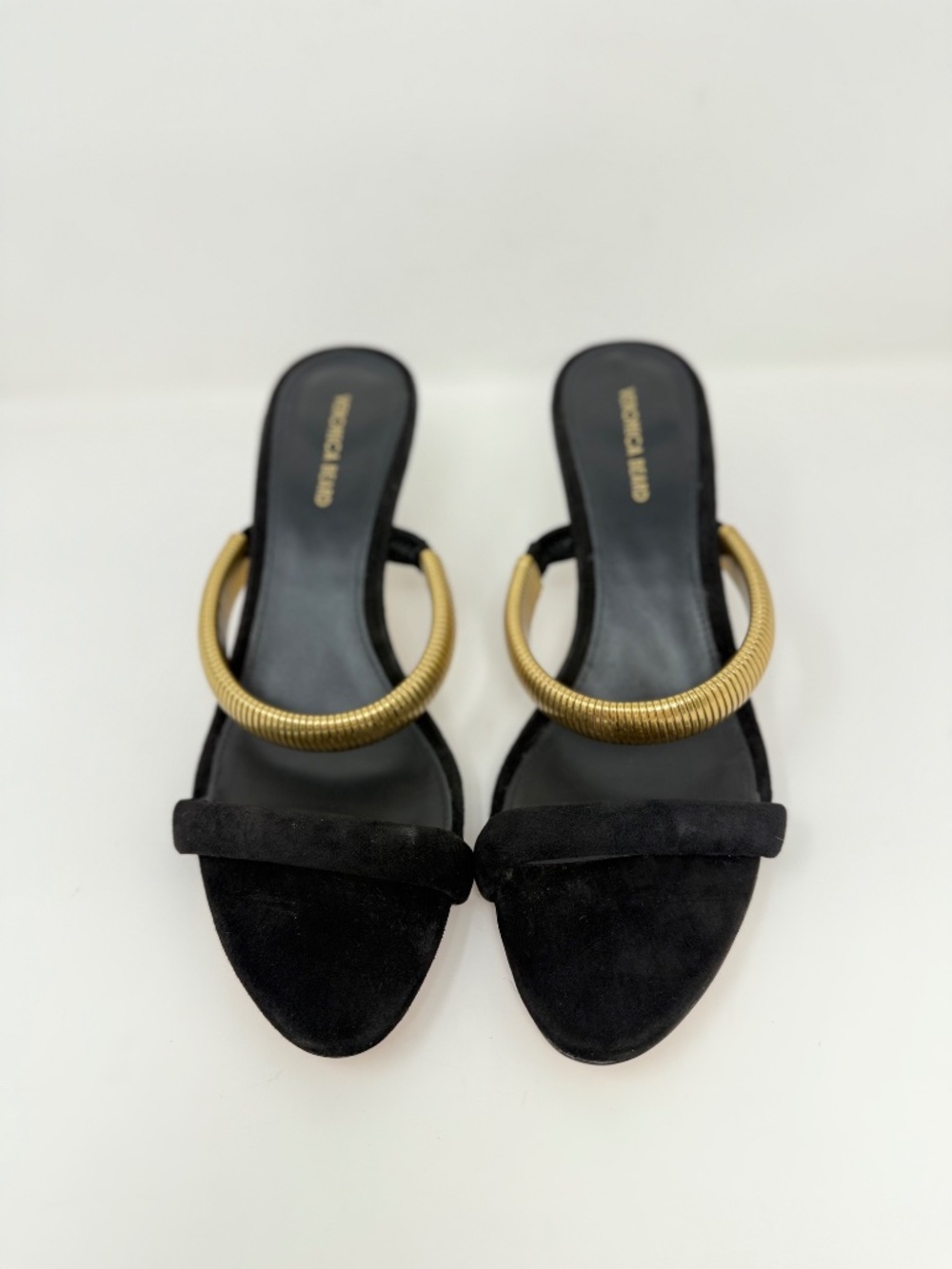 New Veronica Beard Tobin Sandals Black Suede Sz 9 - Picture 8 of 13
